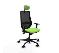 Piqueras y Crespo Sillas ergonómicas para computación Mardos con Respaldo Fijo, cabecero 2D, Apoyo Lumbar 1D, Brazos 1D y Mecanismo sincro 4 Posiciones, hasta 120 Kg, 8 Horas de Uso