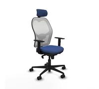 Piqueras y Crespo Sillas más cómodas para estudiar Jorquera con Brazos 1D, cabecero 2D, Apoyo Lumbar 1D, Respaldo Fijo, Mecanismo sincro 5 Posiciones, 120 Kg, 24 Horas