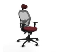 Piqueras y Crespo Sillas para recepción Altas y oficinas Modernas, Jorquera con Respaldo Fijo, cabecero Fijo, Apoyo Lumbar 1D, Mecanismo sincro 5 Posiciones, soporta hasta 120 Kg, Color Atractivo