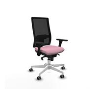 Piqueras y Crespo - Sillas pequeñas cómodas para teletrabajo Desde casa, Modelo Horna con Brazos 3D, Mecanismo sincro 5 Posiciones, Respaldo Regulable y Apoyo Lumbar.
