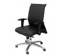 PIQUERAS Y CRESPO - Sillón Albacete confidente piel negro hasta 160 kg