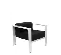 Sillón de espera Lázaro bali negro