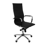 Piqueras y Crespo - Sillón Oficina de similpiel Madroño con Brazos fijos, Mecanismo basculante avanzado y Respaldo Fijo, cómodo y Funcional para Oficina de dirección