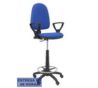 PIQUERAS Y CRESPO Taburete Aýna bali azul brazos fijos