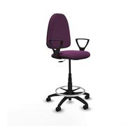 Piqueras y Crespo Taburete Aýna: Ideal para 4-6 Horas de Uso, con Brazos fijos y Respaldo Regulable en Altura, soporta hasta 100 Kg
