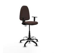 Piqueras y Crespo Taburete Aýna: Ideal para 4-6 Horas de Uso, con Respaldo Regulable y Brazos 1D, taburetes de Trabajo y Taller mecánico