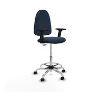 Piqueras y Crespo Taburete Aýna: Ideal para 4-6 Horas de Uso, con Respaldo Regulable y Brazos 2D, soporta hasta 100 Kg