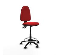 Piqueras y Crespo Taburete Aýna: Sillas de Oficina Altas con Ruedas, Ideal como Taburete Escritorio, Usar como Pelota para Sentarse en la Oficina y Taburete Alto de Oficina con Ruedas