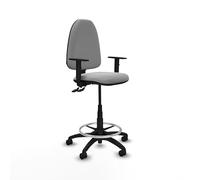 Piqueras y Crespo Taburete Aýna: Sillas de Oficina Altas con Ruedas, Ideal como Taburete Escritorio, Usar como Pelota para Sentarse en la Oficina y Taburete Alto de Oficina con Ruedas