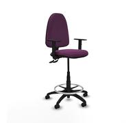 Piqueras y Crespo Taburete Aýna: Sillas de Oficina Altas con Ruedas, Taburete Trabajo, Pelota para Sentarse en la Oficina y Taburete de Trabajo Industrial