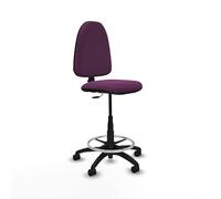 Piqueras y Crespo Taburete Aýna Taburete Alto para Oficina con Respaldo Regulable en Altura y Mecanismo de Contacto Permanente, Ideal para 4-6 Horas de Uso, soporta hasta 100 Kg