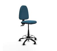 Piqueras y Crespo Taburete Aýna Taburete: Ideal para Escritorio y Trabajo, con Respaldo Regulable y Mecanismo de Contacto Permanente, soporta hasta 100 Kg
