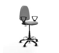 Piqueras y Crespo Taburete Aýna Taburete: Ideal para Oficina con Ruedas, Alto de Trabajo y Regulable en Altura, soporta hasta 100 Kg