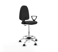 Piqueras y Crespo Taburete Aýna Taburete: Ideal para Trabajo de 4-6 Horas, con Respaldo Regulable y Brazos fijos, Banco de Trabajo