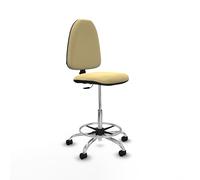 Piqueras y Crespo Taburete Aýna Taburete Ideal para Trabajo de 4-6 Horas, con Respaldo Regulable y Mecanismo de Contacto Permanente, Taburete para Banco de Trabajo y taburetes Oficina