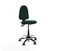 Piqueras y Crespo Taburete Aýna Taburete para Trabajo y Oficina con Respaldo Regulable en Altura, Ideal para Trabajar de pie, soporta hasta 100 Kg