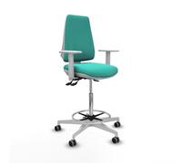 Piqueras y Crespo Taburete Elche: Ideal para taburetes de Trabajo, Taburete Taller mecánico, taburetes de Oficina con Ruedas y Taburete Trabajo Taller