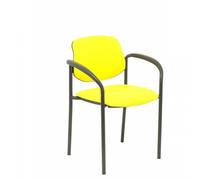 Piqueras y Crespo Villalgordo Silla Fija Bali Amarillo Chasis con Brazos Negro