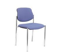 PIQUERAS Y CRESPO NOWY STYL Silla fija Styl bali azul claro chasis cromo