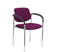 Piqueras y Crespo Villalgordo Silla Fija Bali Morado Chasis con Brazos Cromo