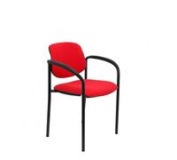 PIQUERAS Y CRESPO NOWY STYL Silla fija Styl bali rojo chasis negro con brazos