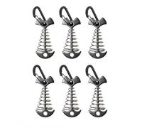 Piquetas Camping Metal para Tiendas, Negro, Size to 1 | Piqueta espina pescado, Fijación para , Estabilizar , Para Montañistas