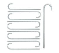 Piquetas para camping estacas de acero 38,5 cm anclajes para tienda 370 g