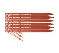 Piquetes de tienda Big agnes Dirt Dagger UL 7.5 Pack de 6 (Naranja)