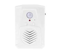 PIR - Reproductor de audio grabable activado por infrarrojos, descarga archivos MP3 libremente para tienda, tienda, fábrica, supermercado, entrada, saludo, alarma, música o efectos de sonido (blanco)
