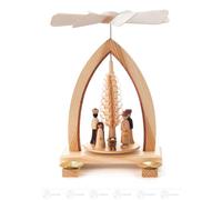 Pirámide Con de Cristo Nacimiento, para Velas D=14mm Bxhxt 19 Cmx25 Cmx15 CM