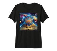Pirámide con el Cubo de Metatrón Geometría Sagrada Camiseta Premium