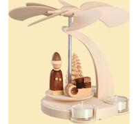Pirámide Con Papá Noel Y Trineo HxBxT = 46x28x28cm NUEVA Pirámide De Madera Ti