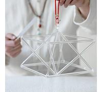 Pirámide de canto de cristal de cuarzo transparente, instrumento musical perfecto para curación de chakras, excelente sonido, con golpeador de cristal y bolsa de transporte, para meditación curativa