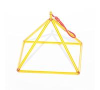 Pirámide De Canto De Cristal, Excelente Sonido For La Meditación Curativa, Con Cuenco De Canto De Cristal, For Budista, Yoga, Reducción Del Estrés (Color : Yellow_11 Inch)