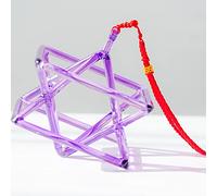 Pirámide de canto de cristal, for curación, meditación, equilibrio corporal, ajuste emocional, instrumento musical de curación de chakras perfecto(Purple,7 Inch)