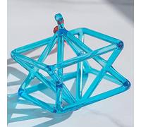 Pirámide De Canto De Cristal, Instrumento Musical De Curación De Chakras Perfecto, For Curación, Meditación, Equilibrio Corporal, Ajuste Emocional (Color : Blue, Size : 8 Inch)