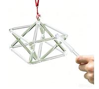 Pirámide de canto Merkaba de cuarzo transparente con mazo y cordón - Instrumento de curación de sonido de geometría sagrada for meditación, alineación de chakras y trabajo energético(10 inch)