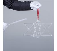 Pirámide de canto transparente de cristal Merkaba, cuenco de canto, regalo para yoga, meditación y curación de sonido, con golpeador acrílico gratis y cuerda (6 pulgadas)