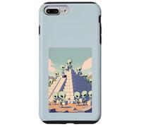 Pirámide de construcción de Extraterrestres OVNI Antigua Historia Alienígena Conspiración Carcasa para iPhone 7 Plus/8 Plus