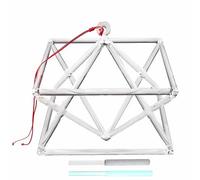 Pirámide de cristal de cuarzo, chakra, ópticamente transparente, cristal de cuarzo que canta Mokaba Merkaba, con dos tipos de golpeador (10 pulgadas)