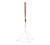 Pirámide de cristal de cuarzo de 5/4 pulgadas, 12,7 x 12,7 cm, armonización del cuerpo, práctica cuerda colgante, instrumento musical para sanación con sonido, meditación, cuenco de cristal (4