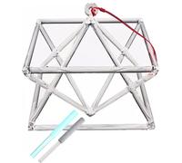 Pirámide de cristal de cuarzo Mokaba Merkaba, instrumento musical de curación de chakras, terapia de sonido, meditación, yoga, sanación de sonido (6 pulgadas)