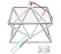 Pirámide de cristal de cuarzo Mokaba Merkaba, instrumento musical de curación de chakras, terapia de sonido, meditación, yoga, sanación de sonido (8 pulgadas + bolsa)
