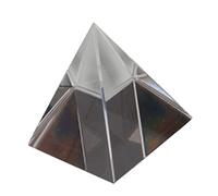 Pirámide de Cristal Óptico 60mm de Cuatro Lados Plata | Vidrio Óptico, para Instrumentos y Estudio del Principio del Arco Iris