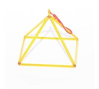 Pirámide de cristal para curación de sonido, chakra sonoro, regalo para yoga, meditación, con golpeador acrílico y maleta (7 pulgadas)