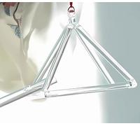 Pirámide de cuarzo de cristal transparente de 6 a 12 pulgadas Mokaba Merkaba para terapia de sonido, meditación, yoga, chakras, meditación, oración curativa y reducción del estrés (10 pulgadas)