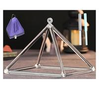 Pirámide de cuarzo de cristal transparente de 6 a 12 pulgadas Mokaba Merkaba para terapia de sonido, meditación, yoga, chakras, meditación, oración curativa y reducción del estrés (10 pulgadas +