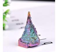 Pirámide de cuarzo de metal natural, piedra curativa de Reiki, colección de cristales crudos y decoración del hogar, color amarillo claro, 25-60 g