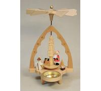 Pirámide de Luz de Té Papá Noel 20 CM Nuevo Mesa Pirámide Navideña Erzgebirge