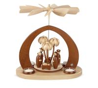 Pirámide de Mesa Con Té Cristo Nacimiento 1-stöckig Natural ( Lxwxh ) :3